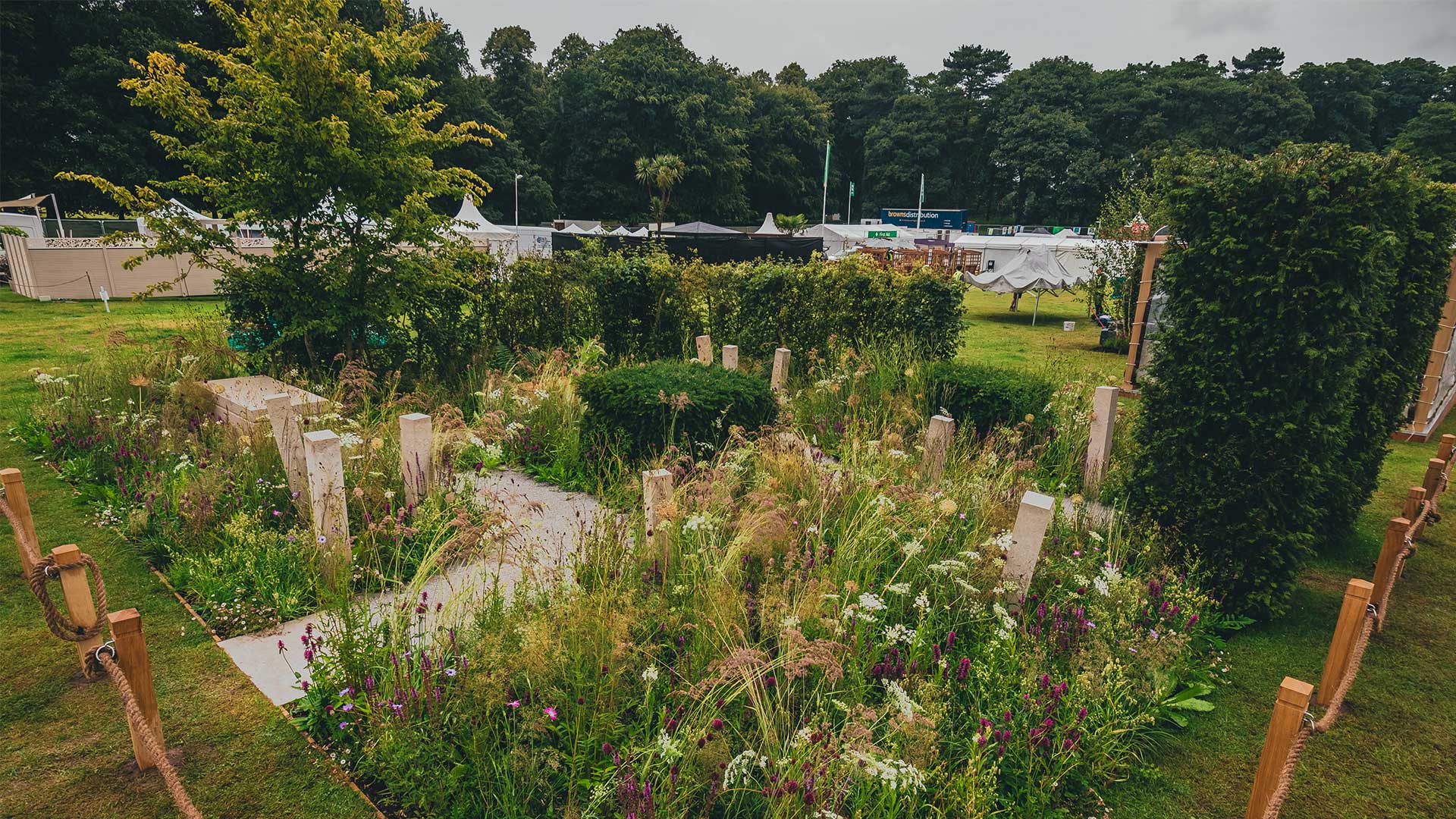 Fear, mortality, the need for protection, reflection, guidance and hope - all these come to life in Ollie Pike’s Psalm 27 Garden at RHS Tatton Park.